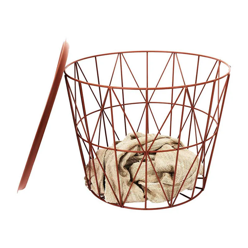 Table filaire Métal Terracotta - Ø50cm-4