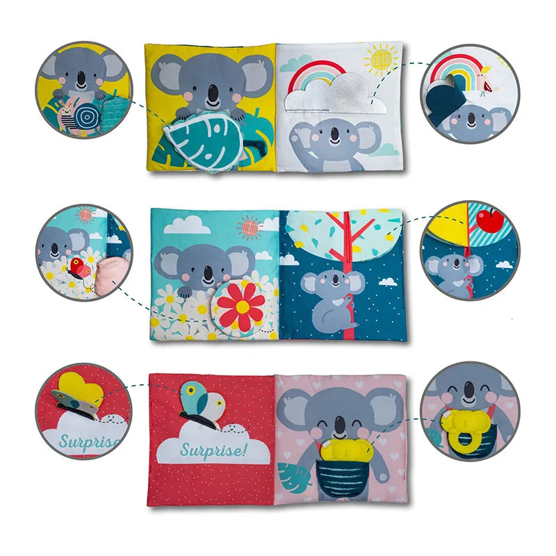Livre en tissu Kimmy & Joey Koala - 0m+-3