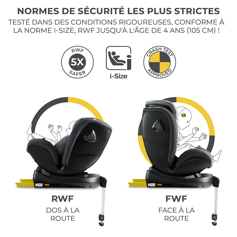 Siège-auto XRIDER i-Size/Isofix 40-125cm - Grey-5