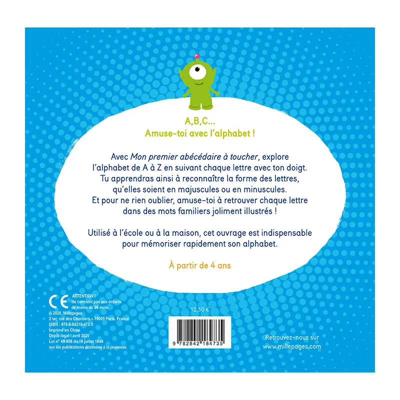 Mon premier abécédaire à toucher - 3-5 ans-1