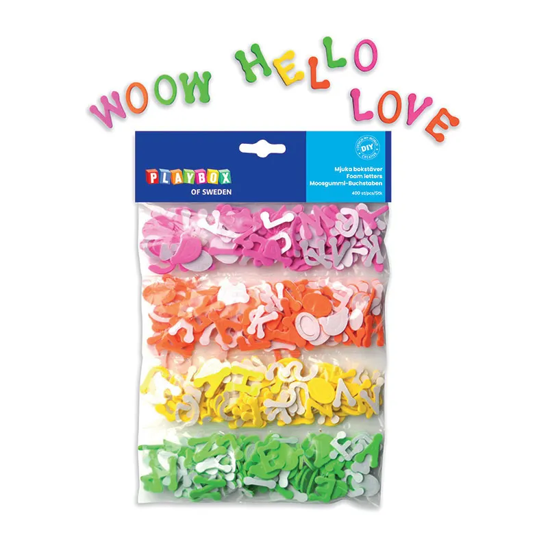 Lettres en mousse adhésives - 400pcs-0