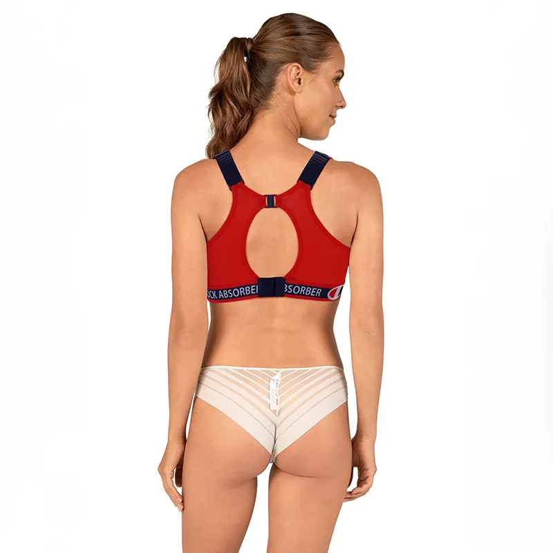 Brassière de sport Shock - Marine/Rouge-2