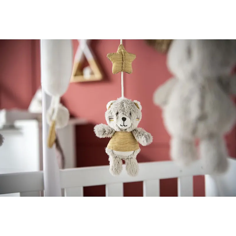 Mobile musical Timouki Blanc/Beige - 55,5x36,5cm-2