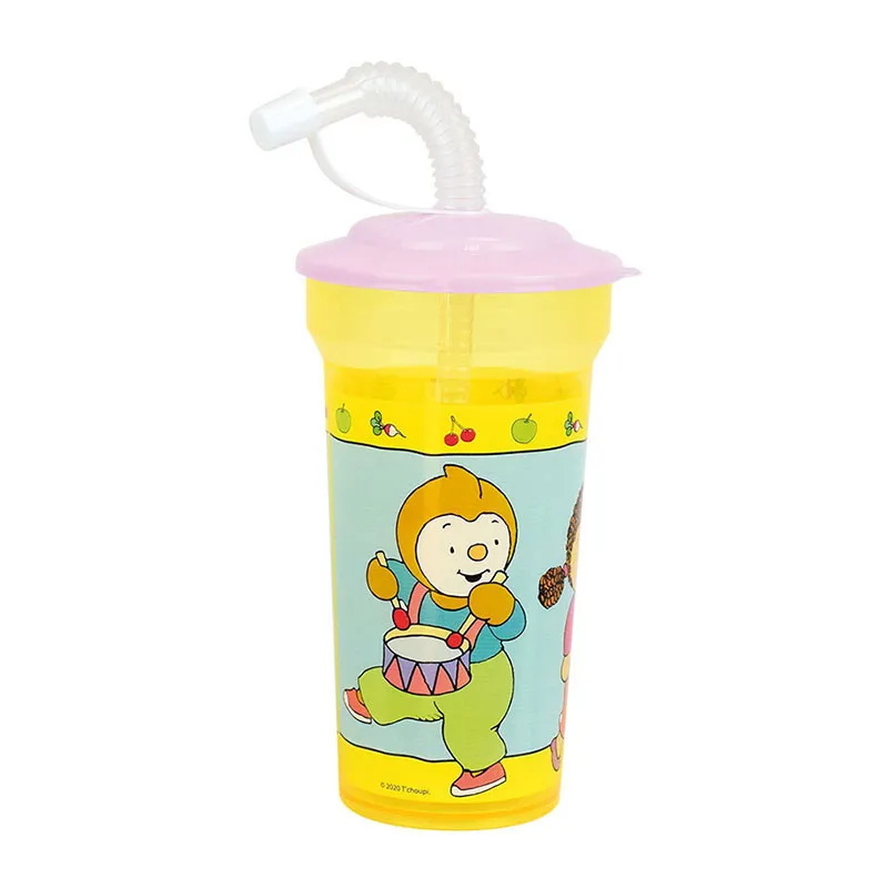 Gobelet avec paille T'Choupi - 400ml-5
