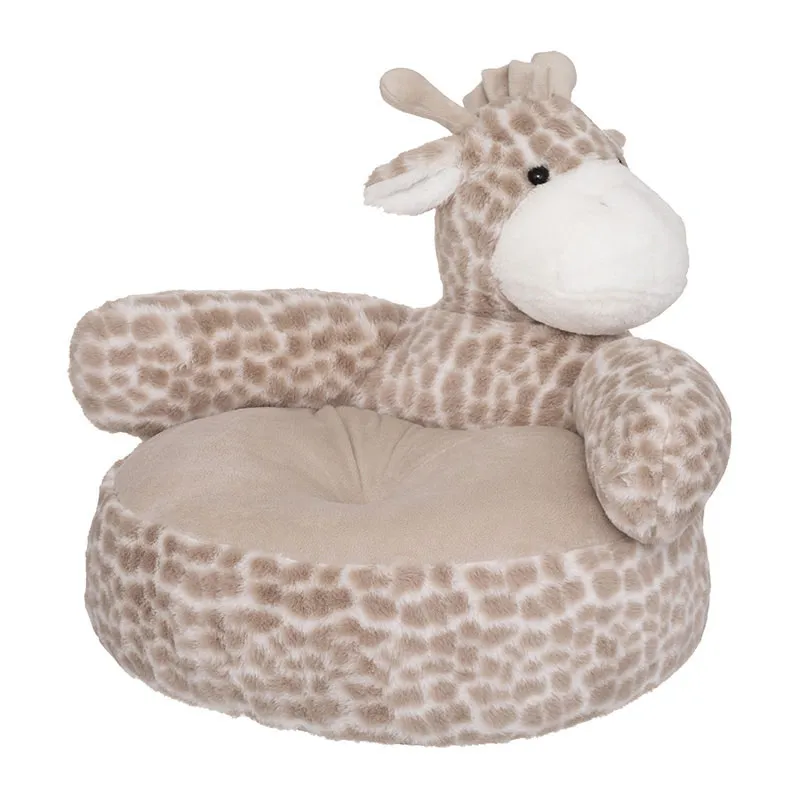 Fauteuil Peluche Girafe - 48x42x45cm-0