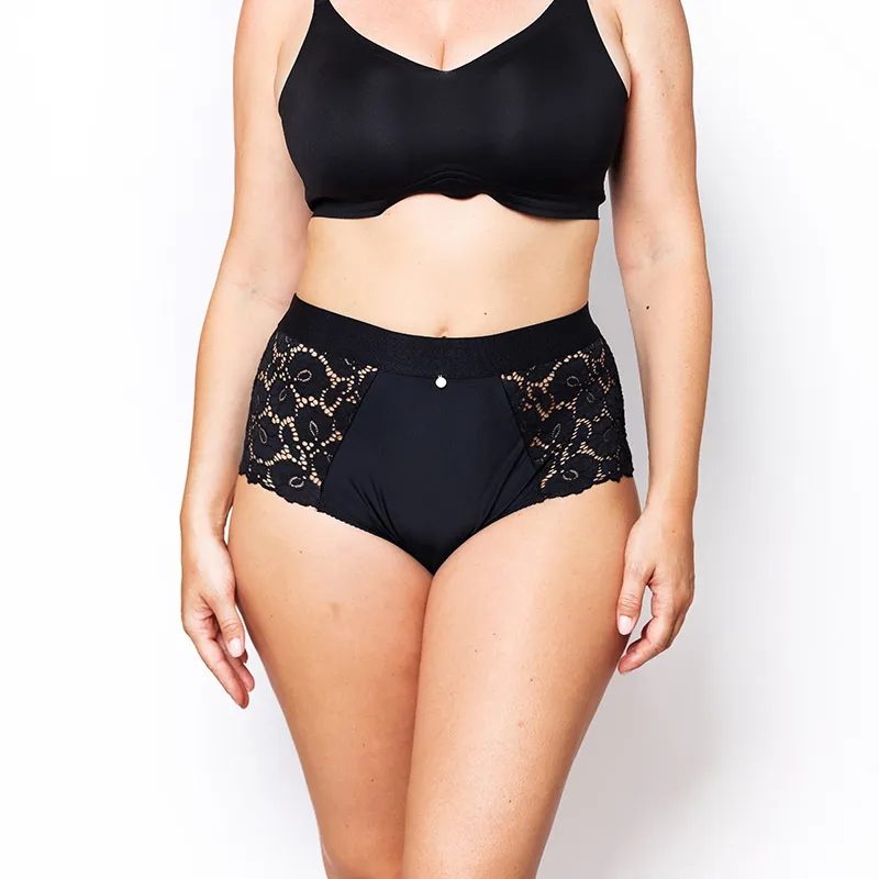 Culotte haute Betty - Noir-3