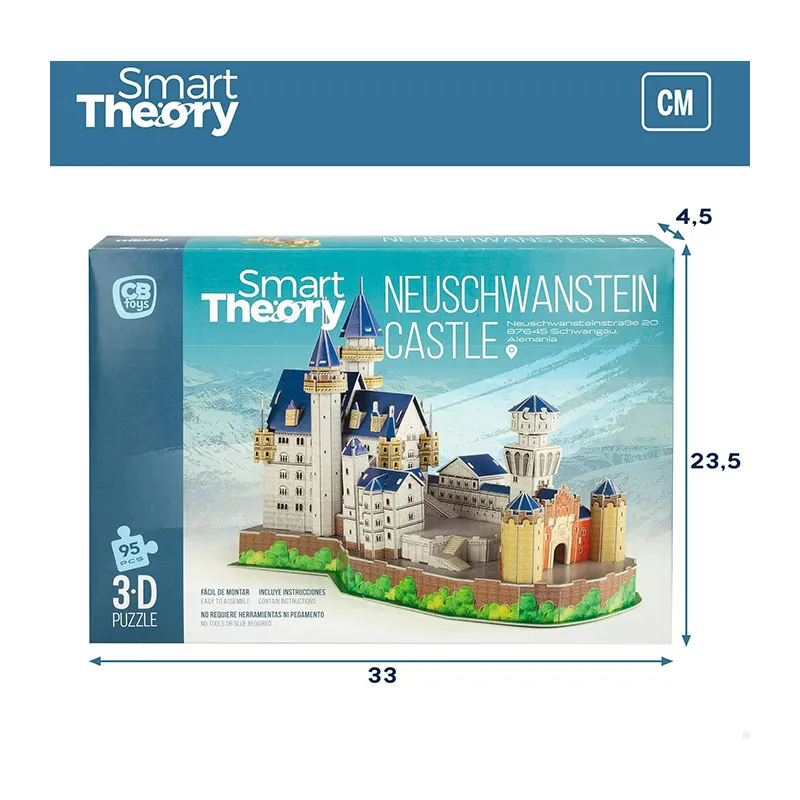 Puzzle 3D Château Neuschwanstein 95pcs - 36m+-6