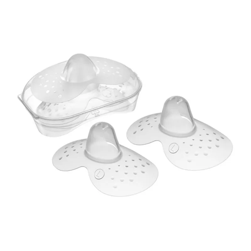 2 Bouts de sein en silicone + Boîte-0