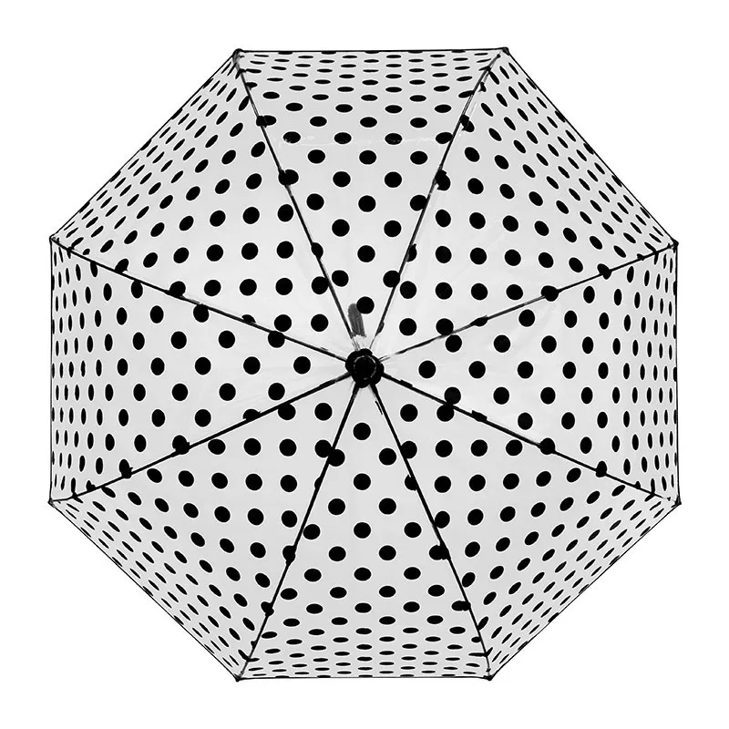 Parapluie cloche auto. Pois Falconetti - Noir-1