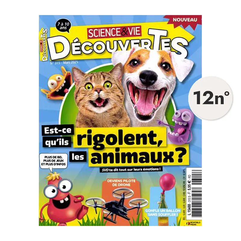 Abo. Mens. Science et vie découvertes 12n°/1 an - 7+-0