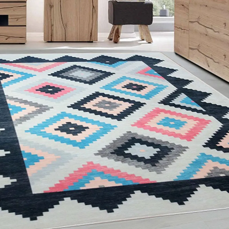Tapis Berbère Losange Multico. - Plusieurs dim. dispos-0