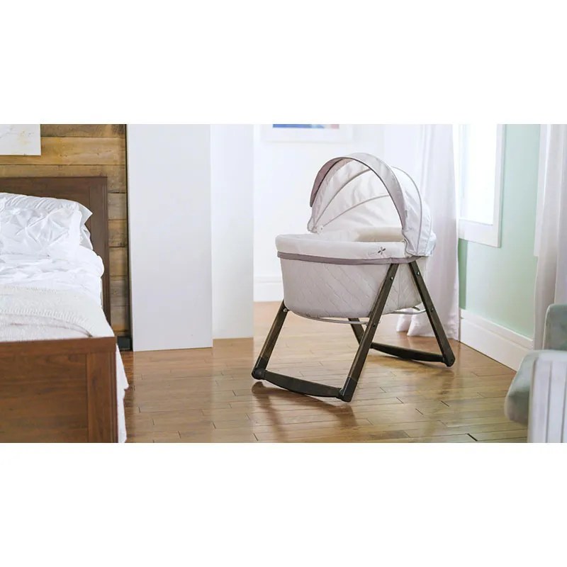 Berceau Pliable en Bois Carrington - 96,5x53,3x104cm-11