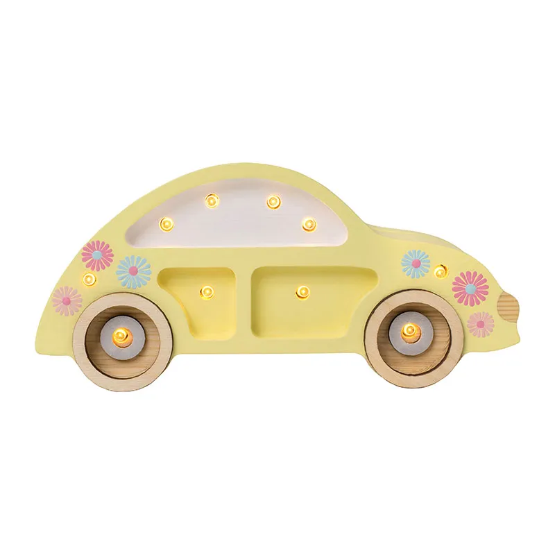 Lampe Veilleuse Voiture Coccinelle Tournesol - 10x20,5x5,5cm-1