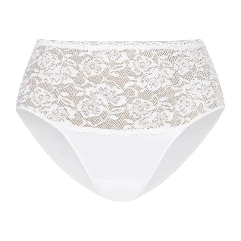 Shorty taille haute Violetta - Blanc-1