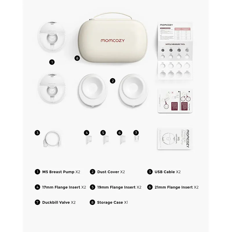 Tire-lait électrique Double M5 Tout-en-1 - Blanc-9