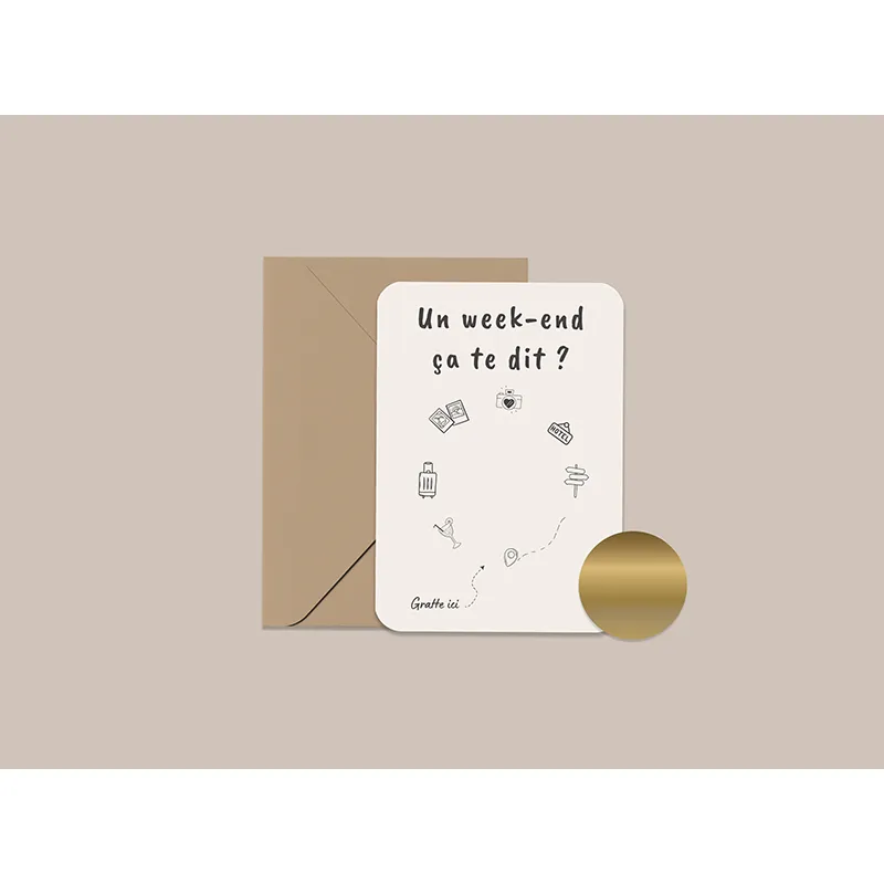 Carte à gratter A6 - Week-end Surprise-1