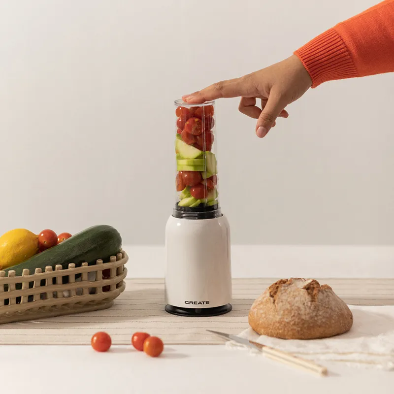 Blender 230W + verre amovible - Blanc-1