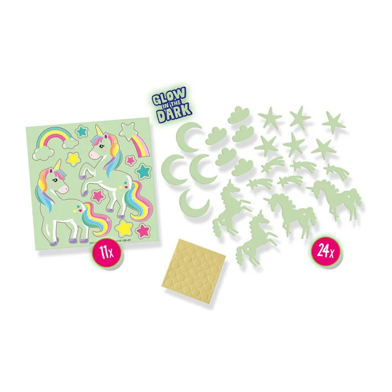 Licornes phosphorescentes 26pcs - 5+-1