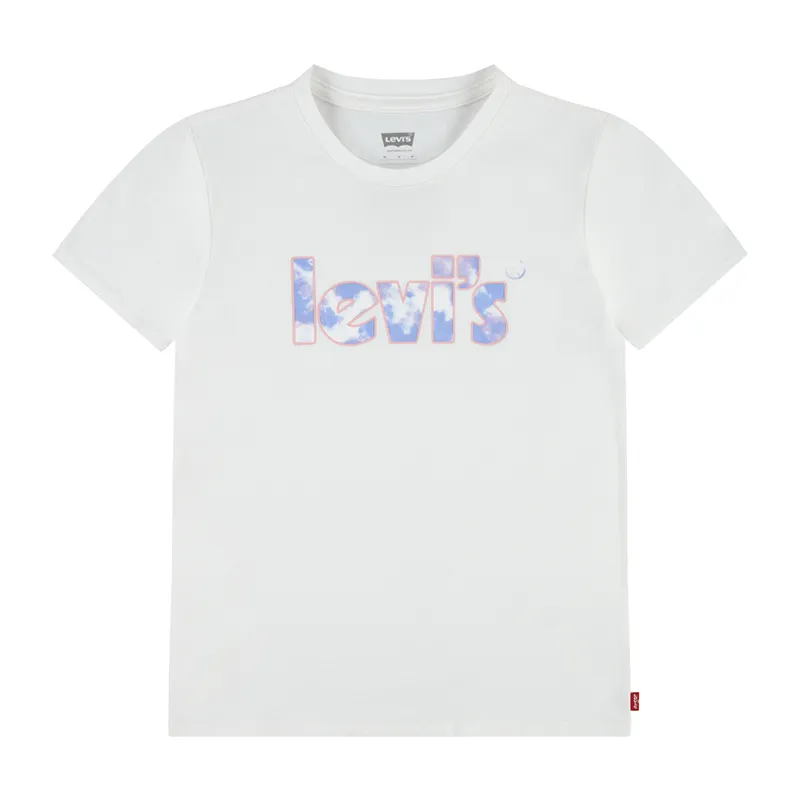 T-shirt Logo Tie Dye - Blanc Alyssum-1