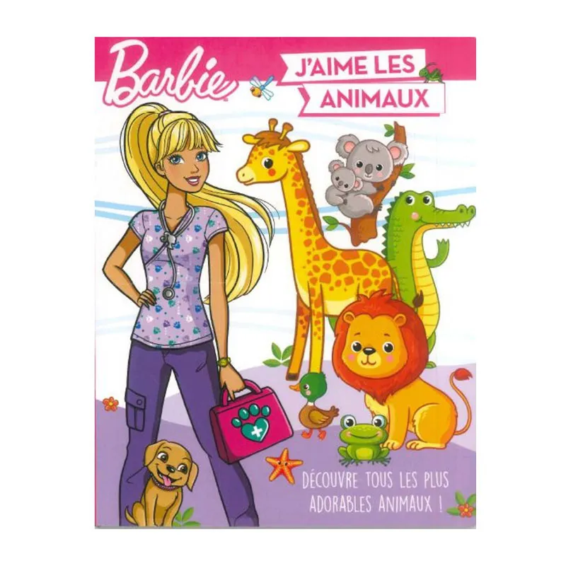 Livre puzzles + Bloc Géant + Animaux cartonné Barbie - 3+-1