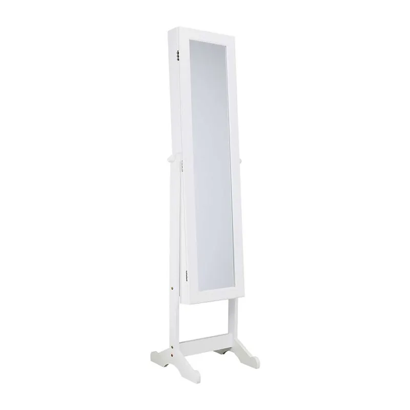 Armoire à bijoux Miroir Vérone Blanc - 145x37,5x34cm-0