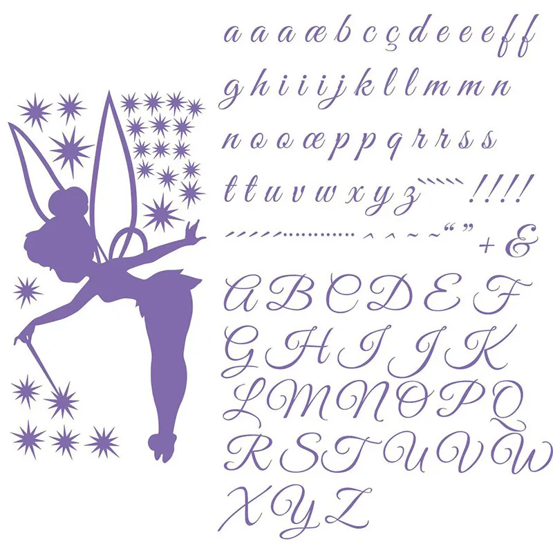 Stickers - Fée étoiles perso. Prénom Lavande-2