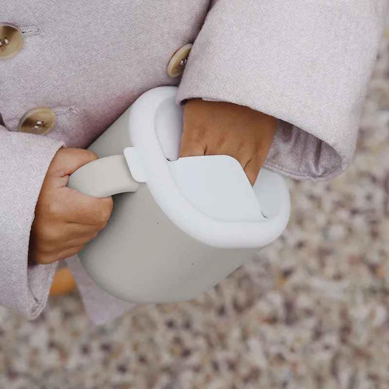 Tasse à goûter Pick N Snack Gris Velours - 460ml-0