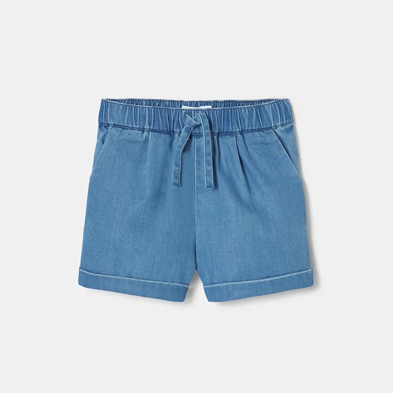Short Mixte - Chambray Bleu-0