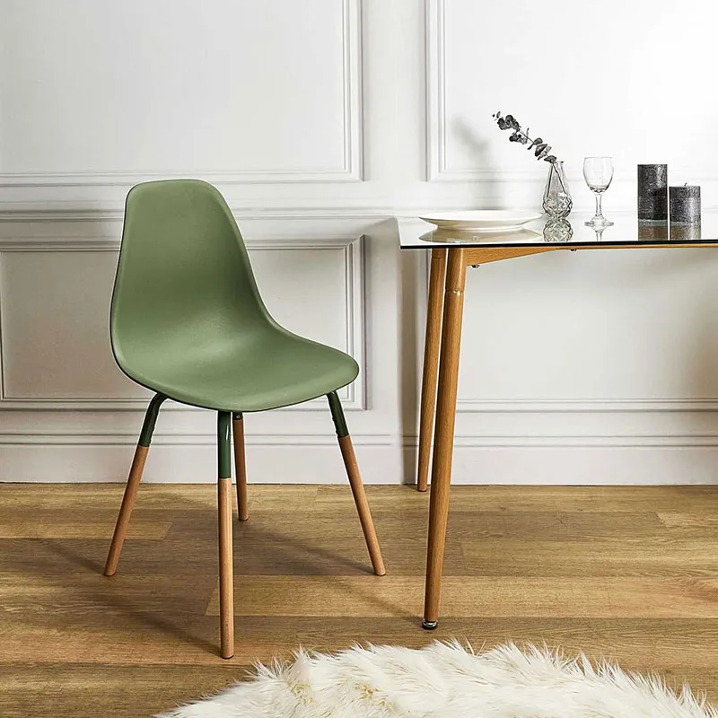 4 Chaises Scandi. Phenix Vert - 49x45,8x85,8cm-1