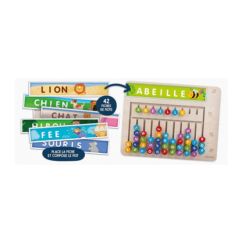 Jeu création de mots Montessori - 36m+-2