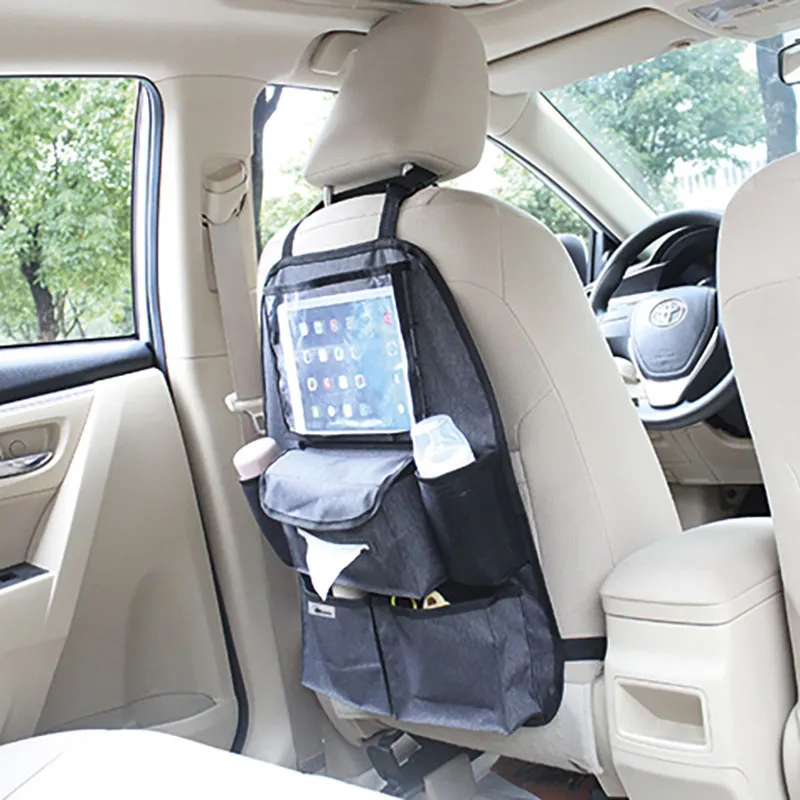 Organisateur pour Ipad voiture Deluxe 6 rangements - Gris-4