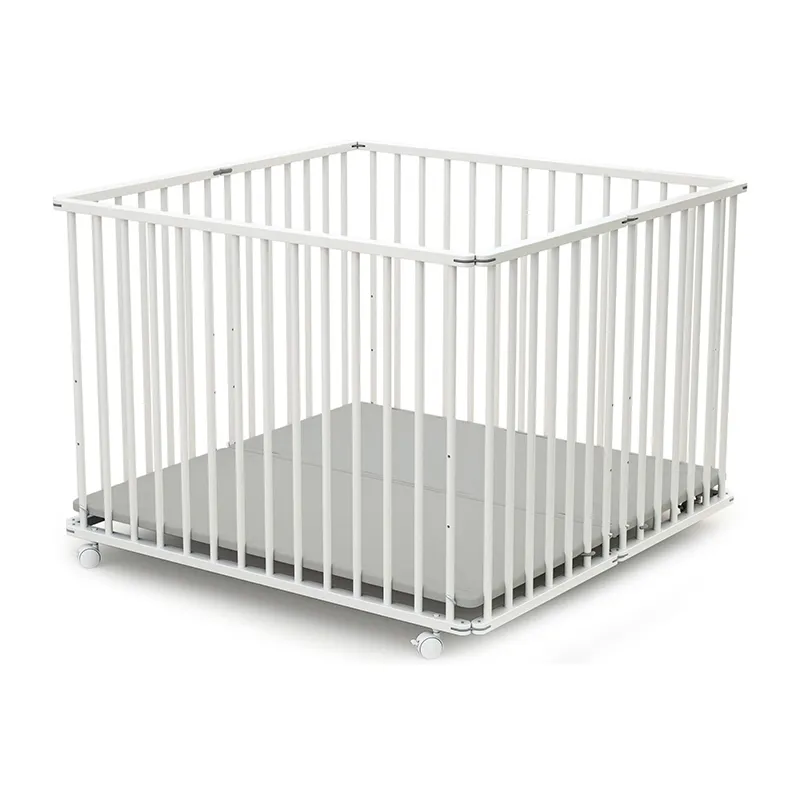 Grand Parc Pliant Webaby Blanc/Gris - 102x101cm-4