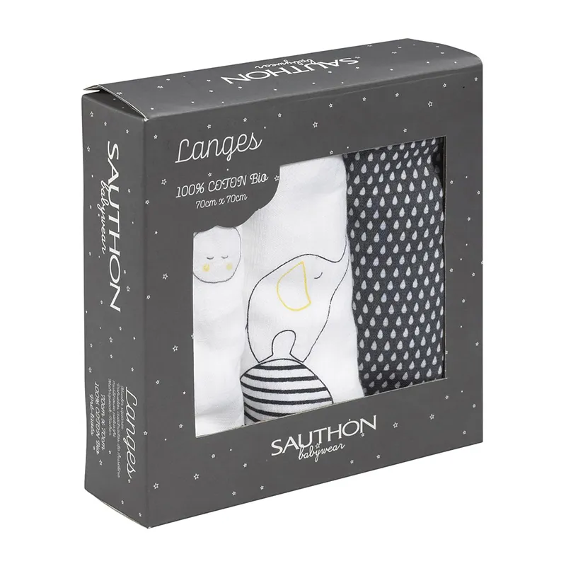3 Langes Babyfan - 70x70cm-0