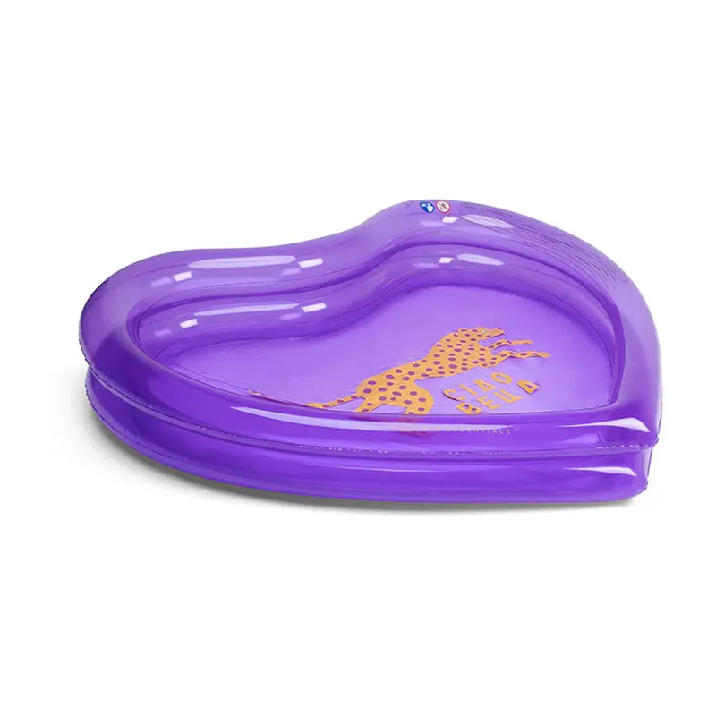 Piscine Cœur Léopard Violet - 150cm-1