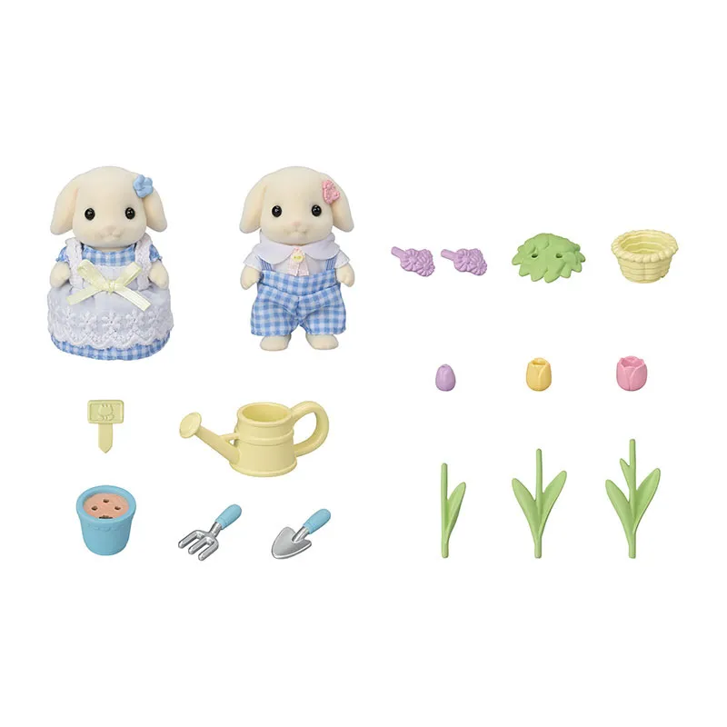 Frère & soeur lapin bélier + accessoires - 7pcs-1