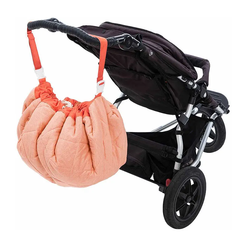 Sac à jouets/Tapis d'éveil 3en1 Animaux - ø120cm-9