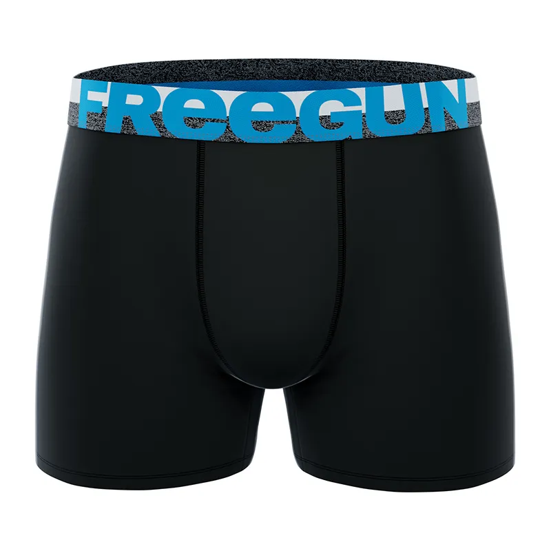 3 Boxers Homme Dynamique - Noir/Jaune/Bleu/Orange-3
