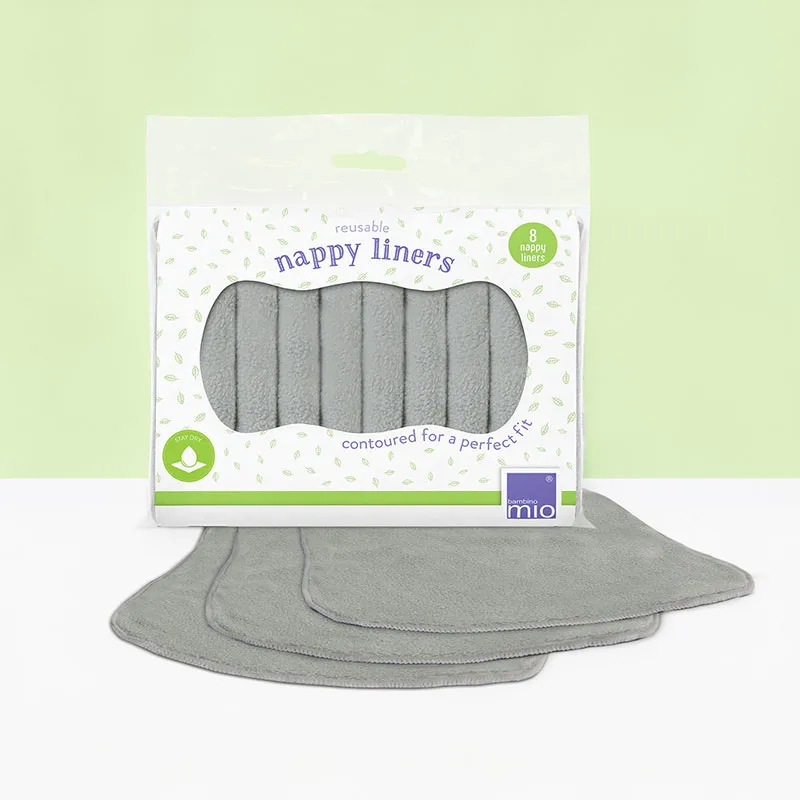 8 Voiles de protection couches lavables - Gris-3