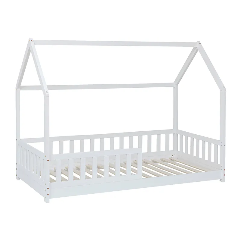 Lit Cabane Bosco Blanc - 90x190cm-1