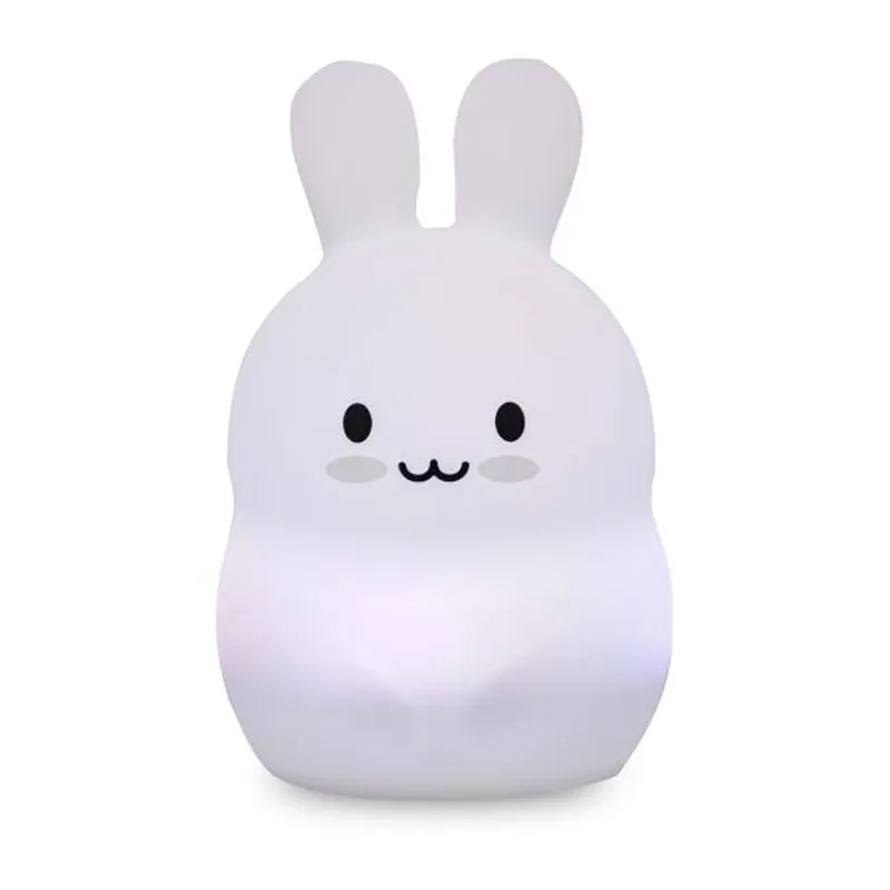 Veilleuse USB Lapin + télécommande - 10x14cm-0