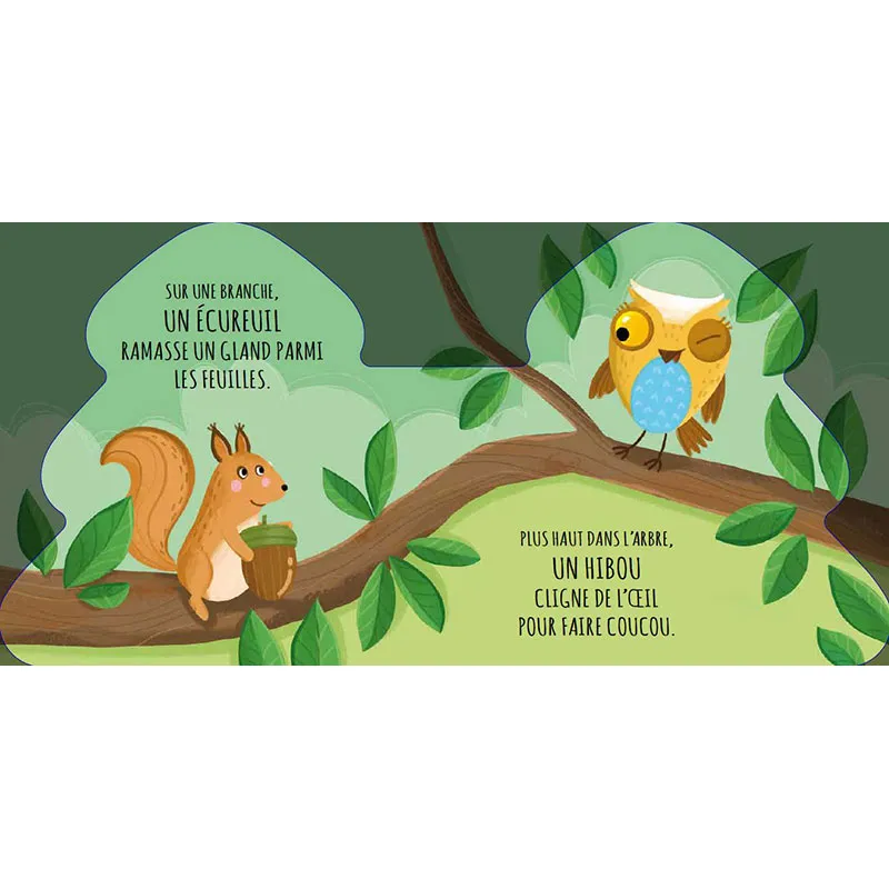 Livre forme Les amis de la forêt - 10m+-3