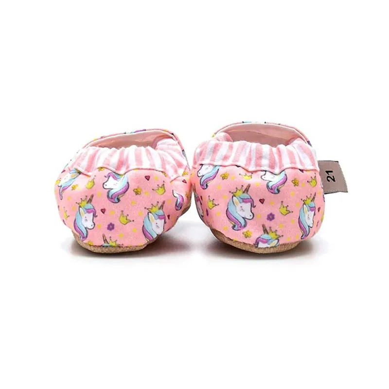 Chaussons antidér. Coton Licorne - Rose-2