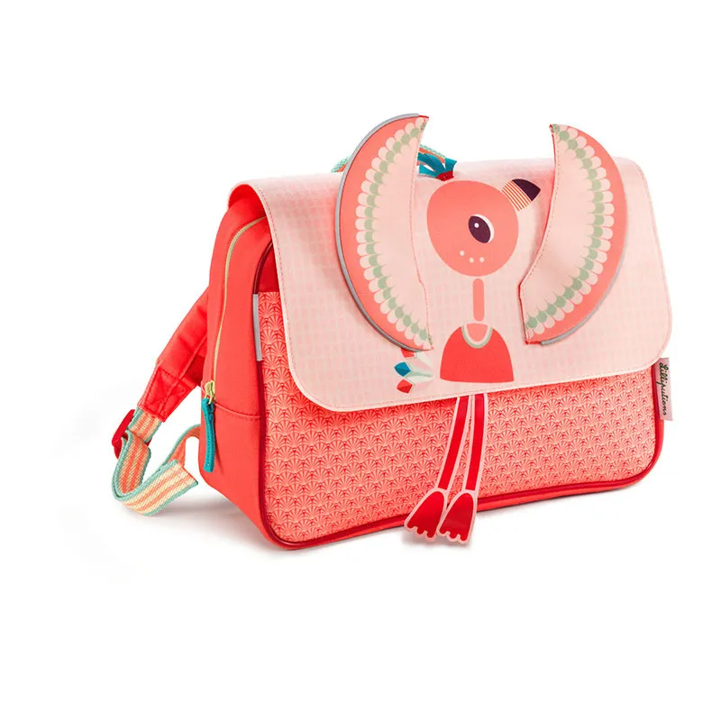Cartable Anaïs le flamant rose A4 - 24m+-0