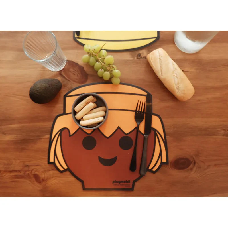 2 Sets de table Playmobil Orange/Jaune - 30x40cm-3