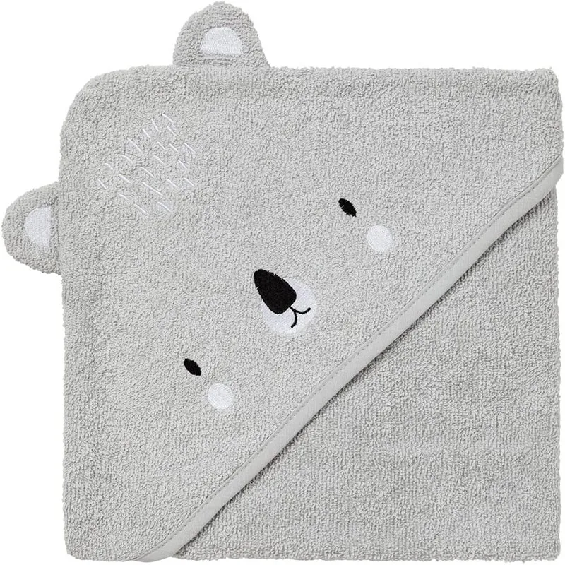 Cape de bain Coton Koala brodé - 70x70cm-1