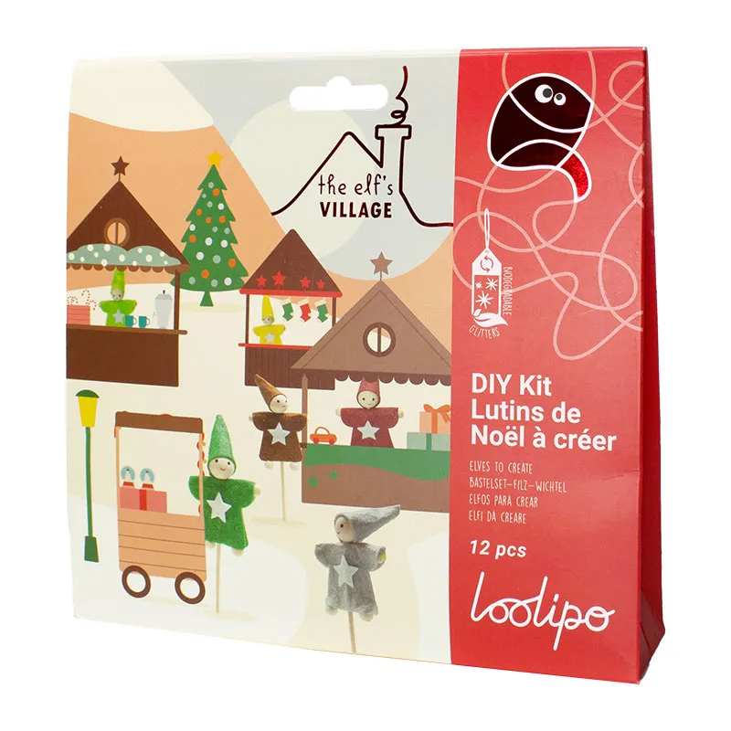 Kit DIY Lutin Sweety Feutrine 12pcs - 4+-5
