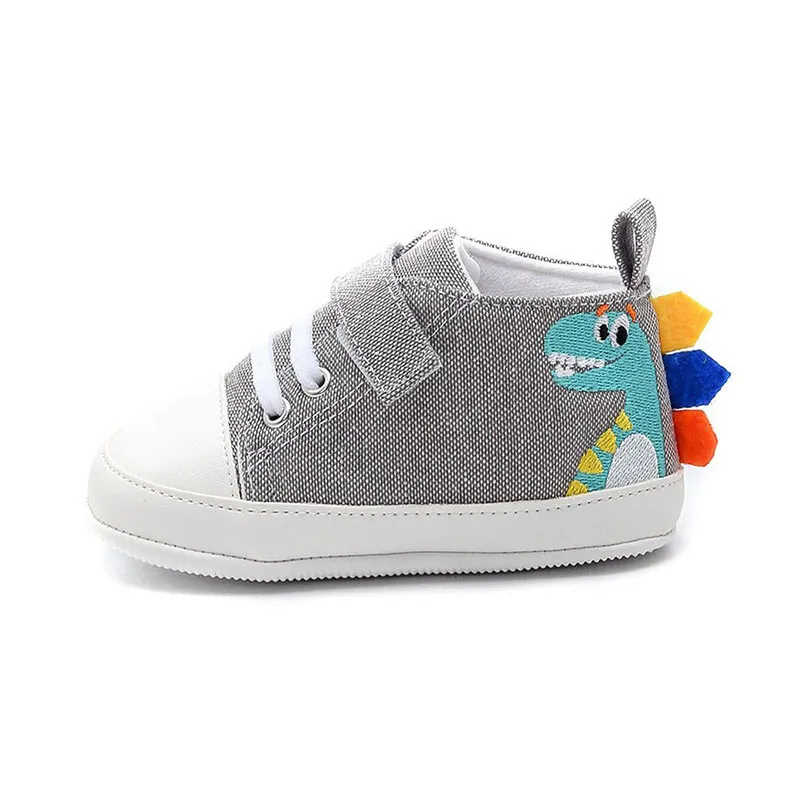 Chaussons baskets Dino - Gris-2