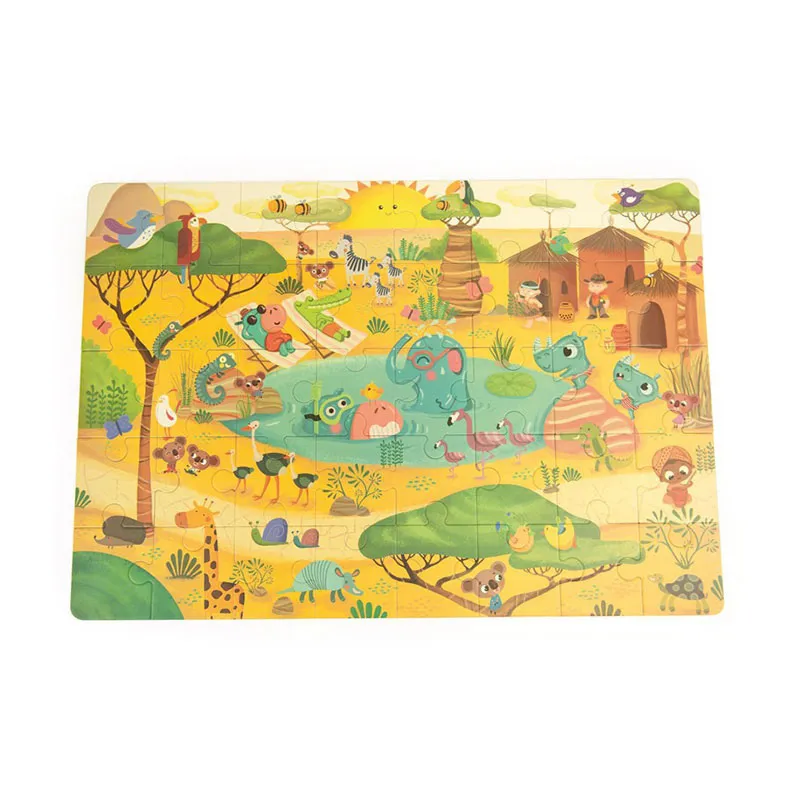 Puzzle pièces géantes Savane 40pcs - 36m+-1