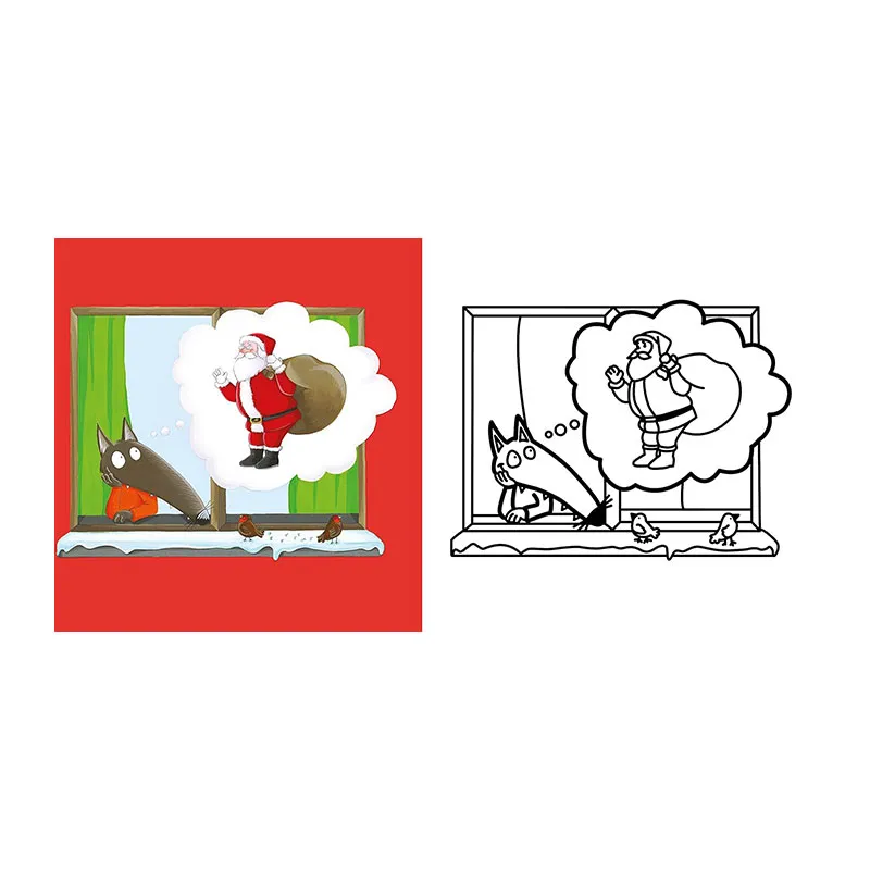 P'tit Loup Mes premiers coloriages Noël - 24m+-1