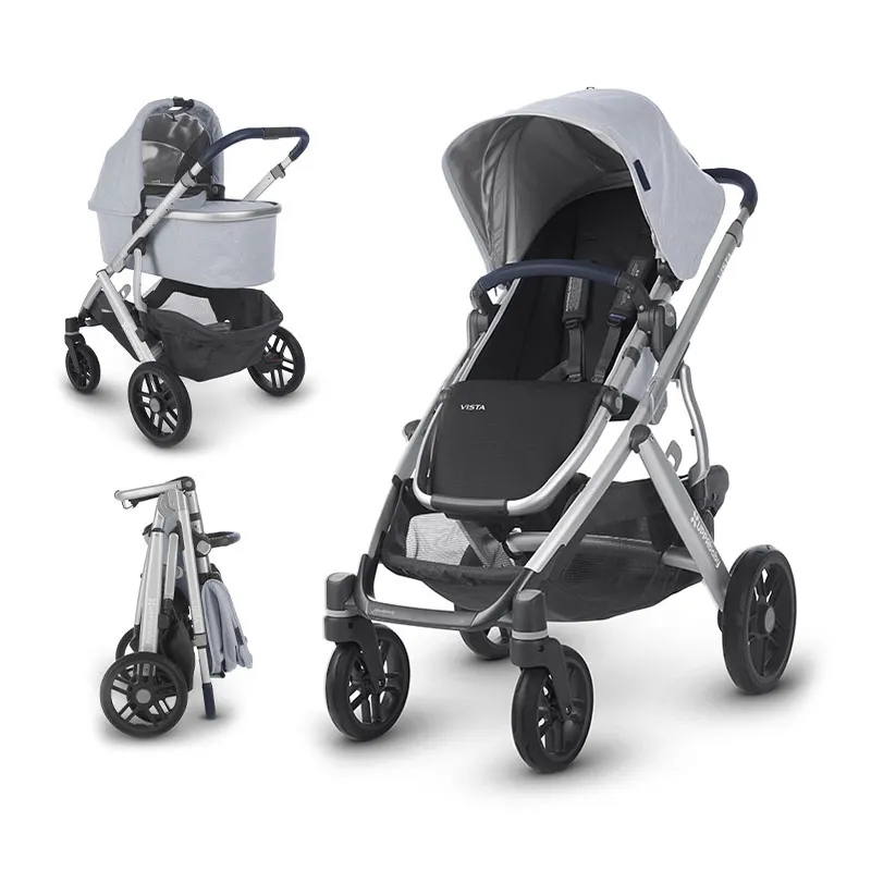 Duo Poussette Combinée Vista William Bleu Oxford UppaBaby - 0m+-0